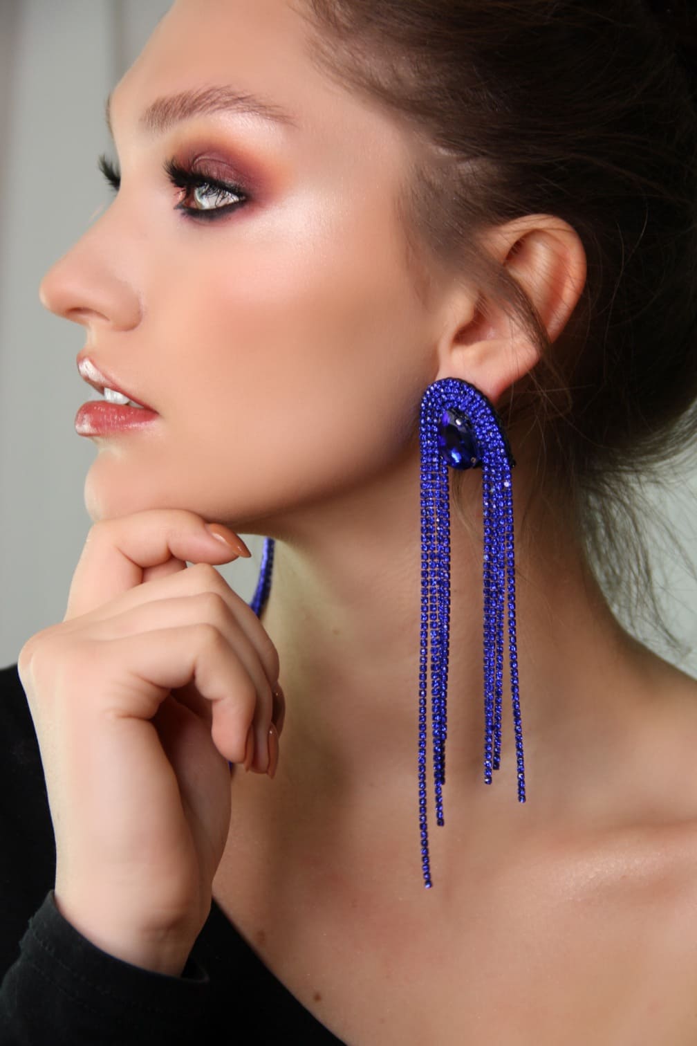 Blue Earrings| Designer Earrings| Hellen.V