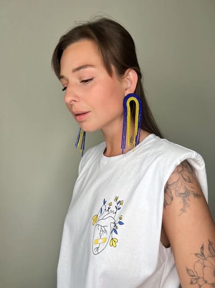 Hellen. V -  Dangle Earrings | Ukrainian Design 