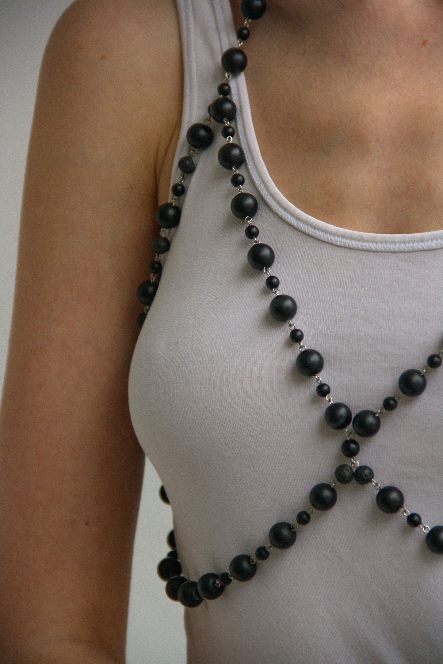 Black Body Chain Necklace