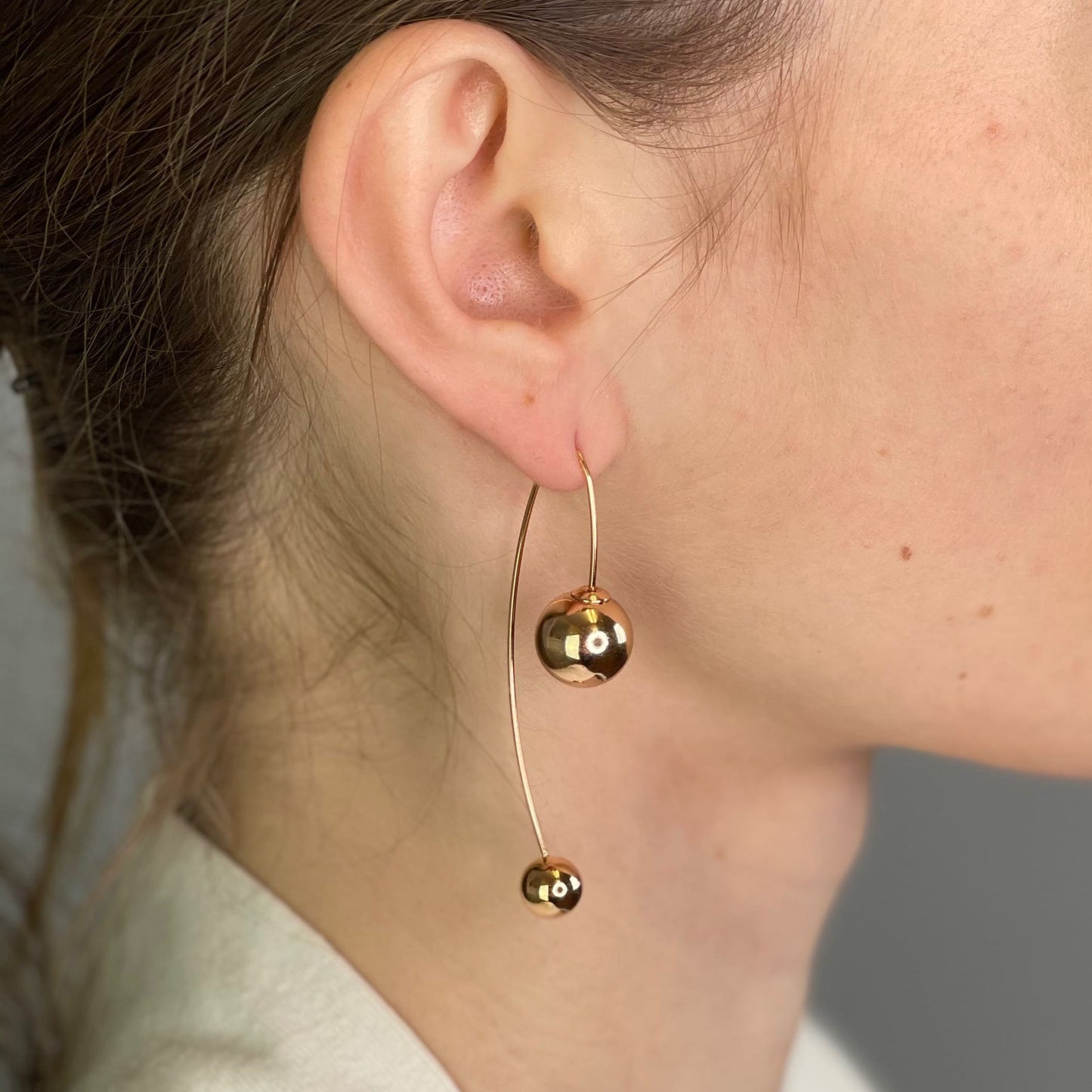 Gold threader earrings