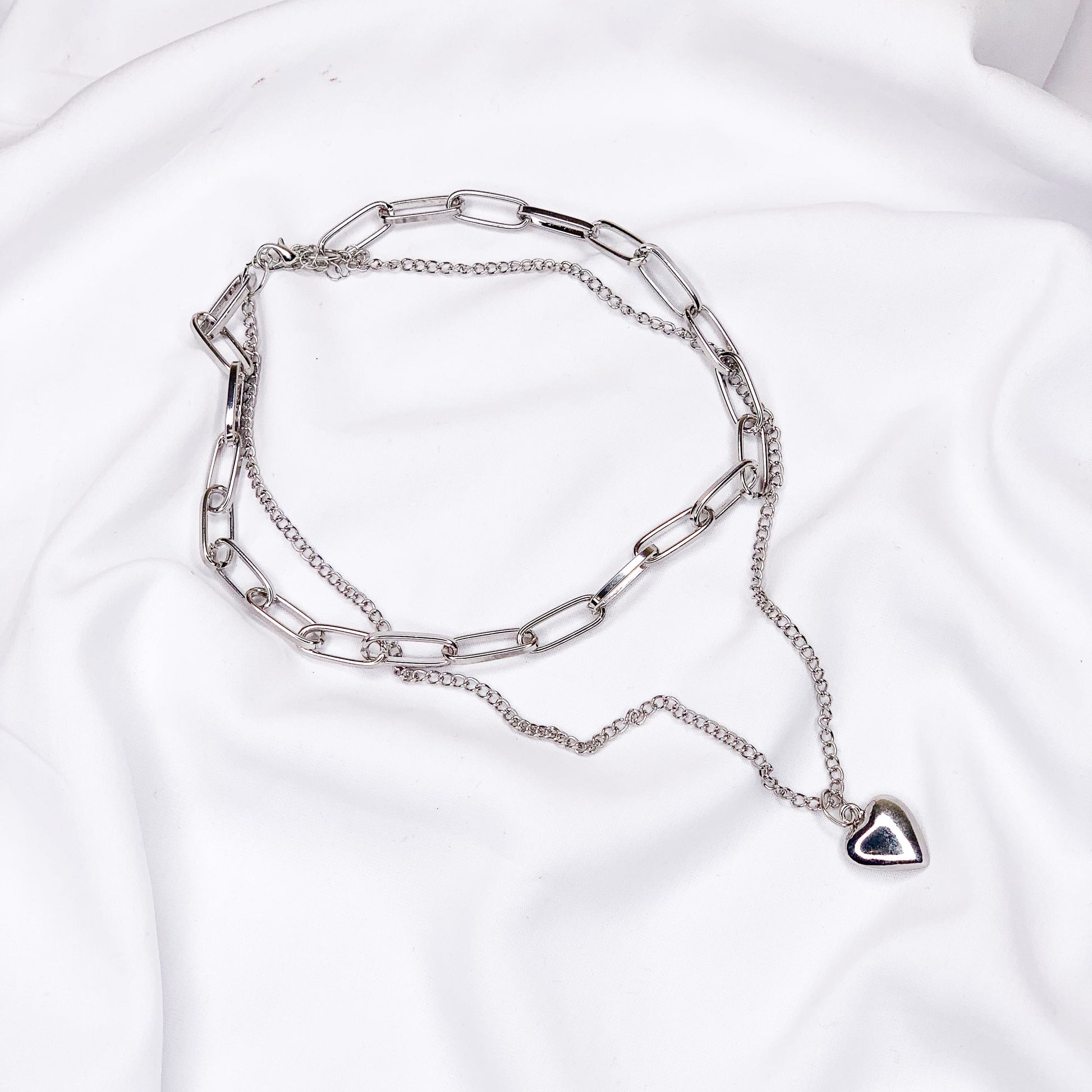 Hellen.V - Steel Chain Necklaces | Heart Pendant