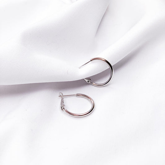 Hellen.V - Silver Hoop Earrings| Circle Errings | Jewelry